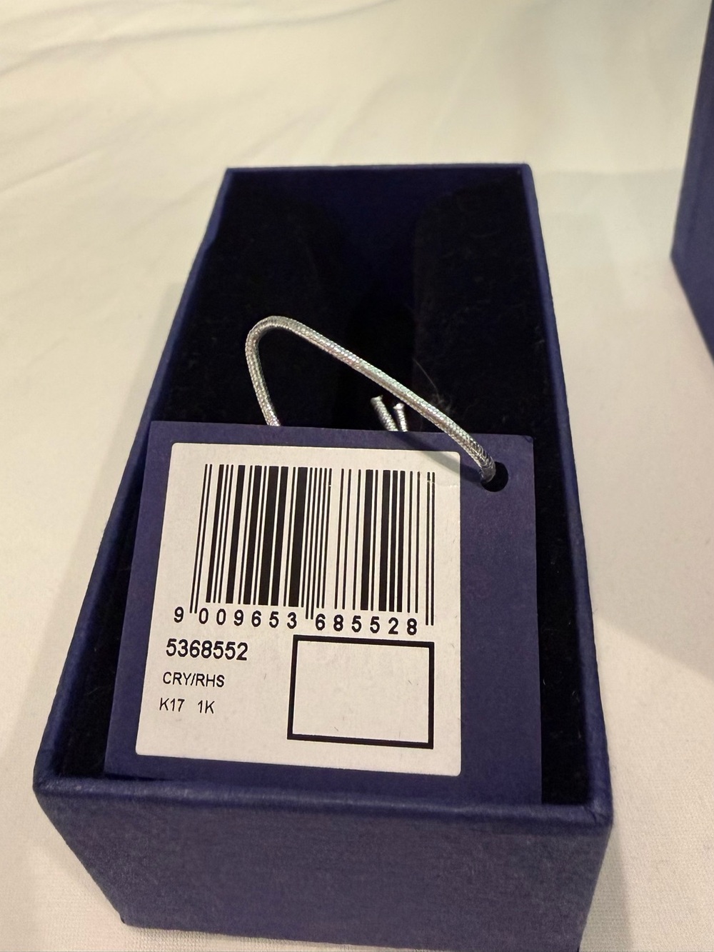 Swarovski Silver-Tone Crystal Pavé Double Crossover cuff - Picture 4 of 5